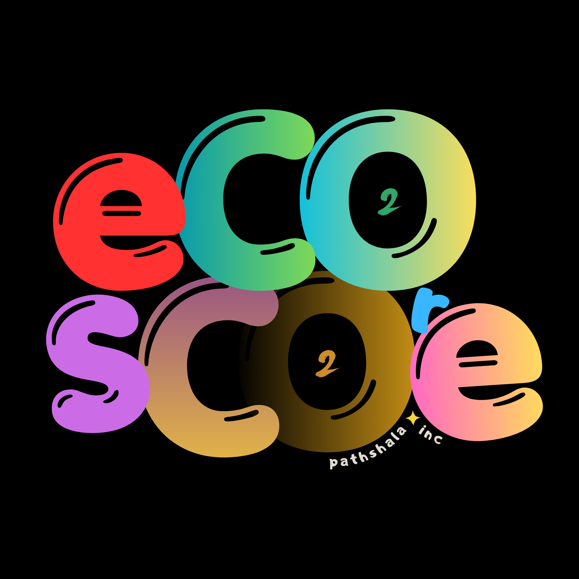EcoScore Logo on dark background